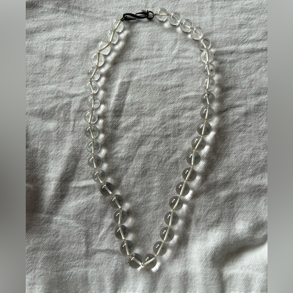 Very Rare 1990s Tina Chow Rock Crystal Necklace Collectors Piece Never Worn.